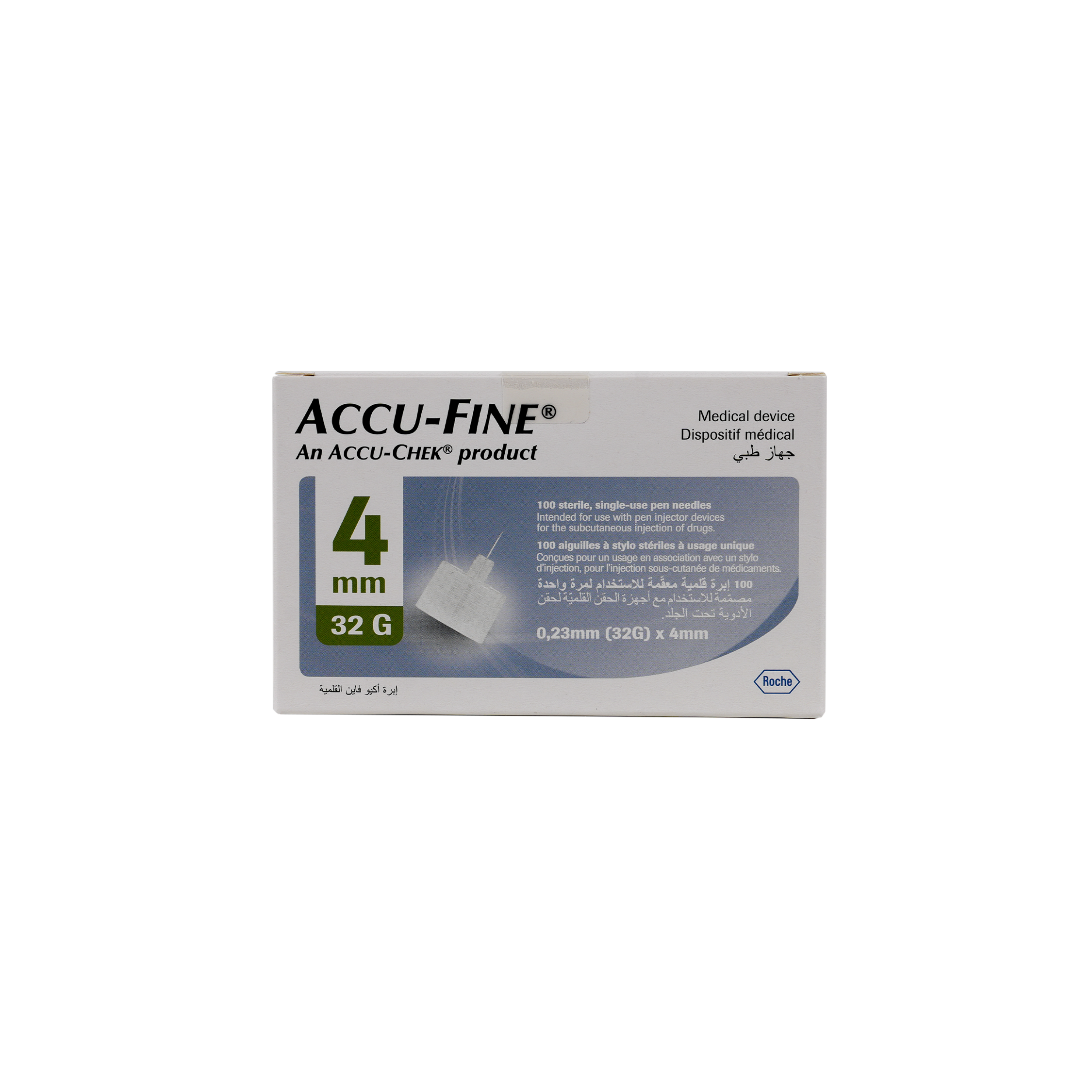 Accu-Fine Pen Needles 4mmx32G 100pcs