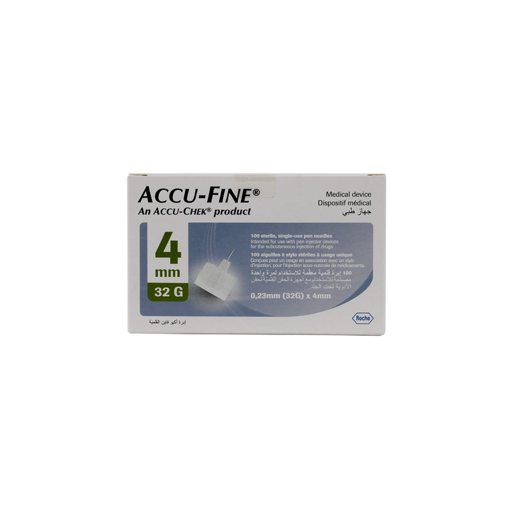 39859-Accu-Fine Pen Needles 4mmx32G 100pcs