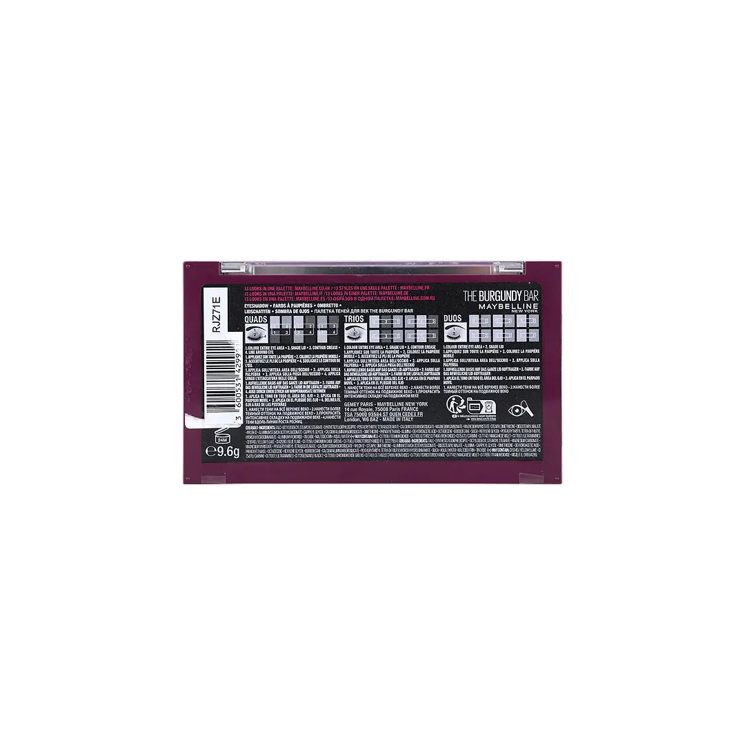 39911-Maybelline Palette Eye Shadow The Burgundy Bar +4