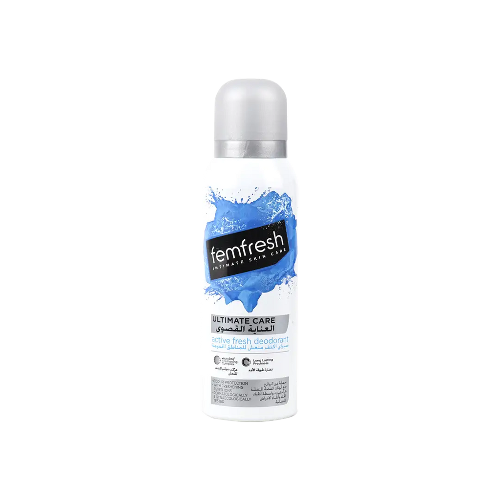 Femfresh Active Fresh Deodrant 125Ml-Silver