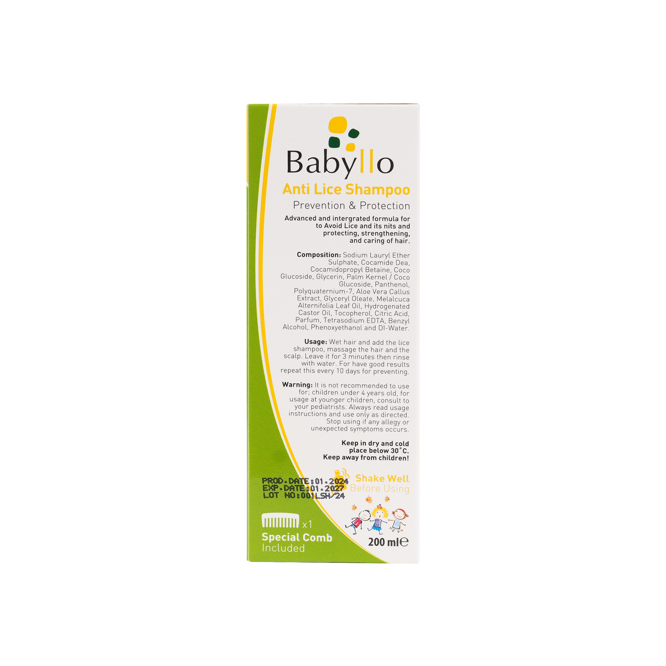 Babyllo Baby Lice Shampoo 200ml