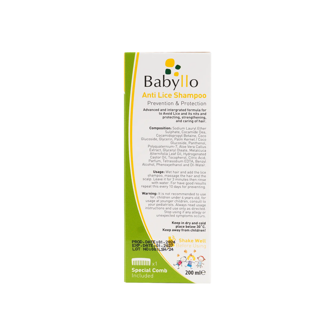 39952-Babyllo Baby Lice Shampoo 200ml +4