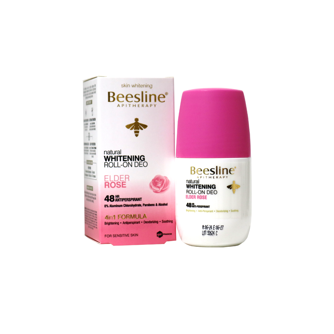 BEESLINE WHITENING ROLL-ON DEO 48H ELDER ROSE 50ML