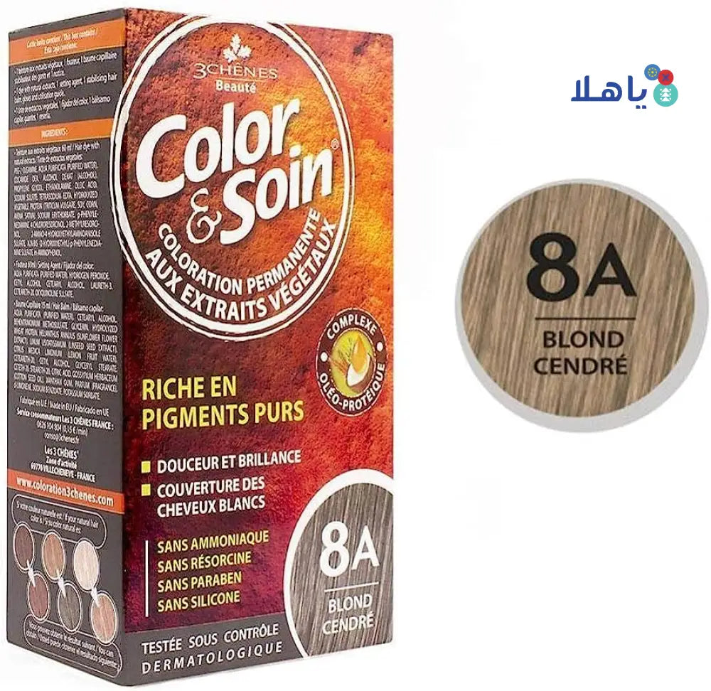 3Chenes Color & Soin Ash Blond – 8A