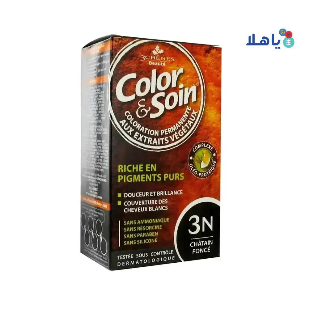 3Chenes Dye - 3Chenes Color & Soin Dark Chestnut - 3N - Pharmazone - 