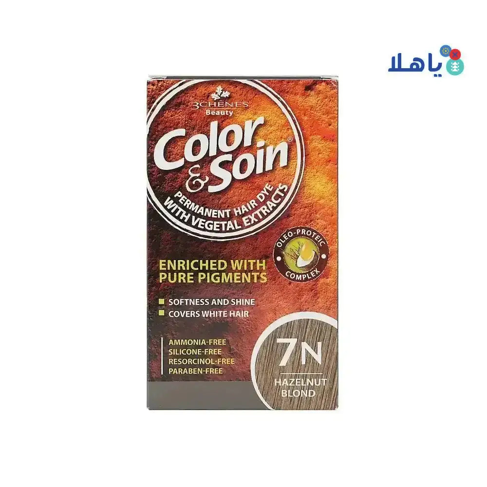 3Chenes Dye - 3Chenes Color & Soin Hazelnut Blond 7N - Pharmazone - 