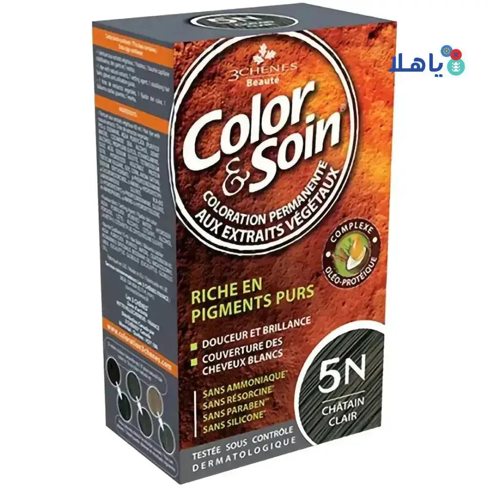 3Chenes Dye - 3Chenes Color & Soin Light Chestnut â€“ 5N - Pharmazone - 