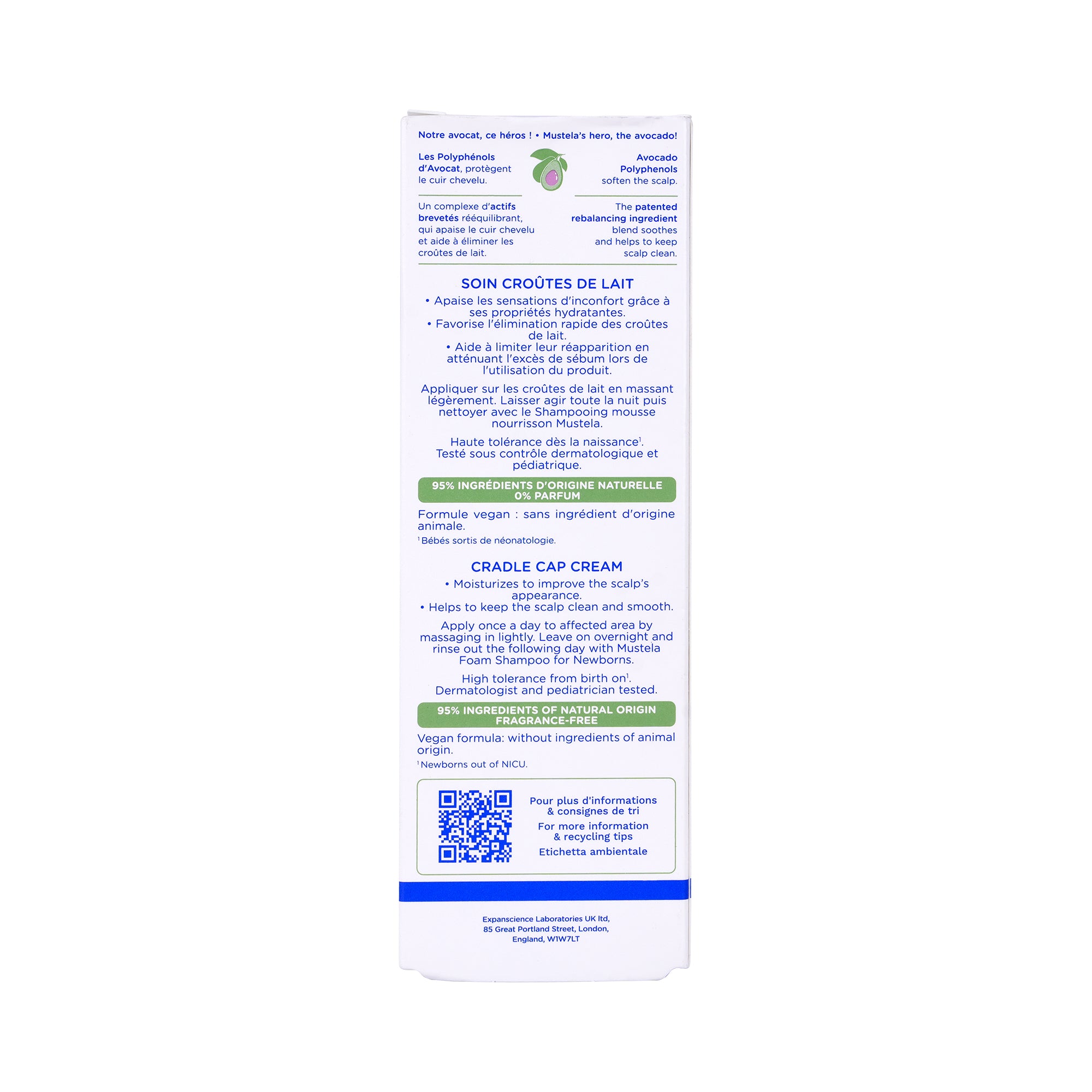 40008-Mustela Bebe-Enfant Cradle Cap Cream 40ml +3