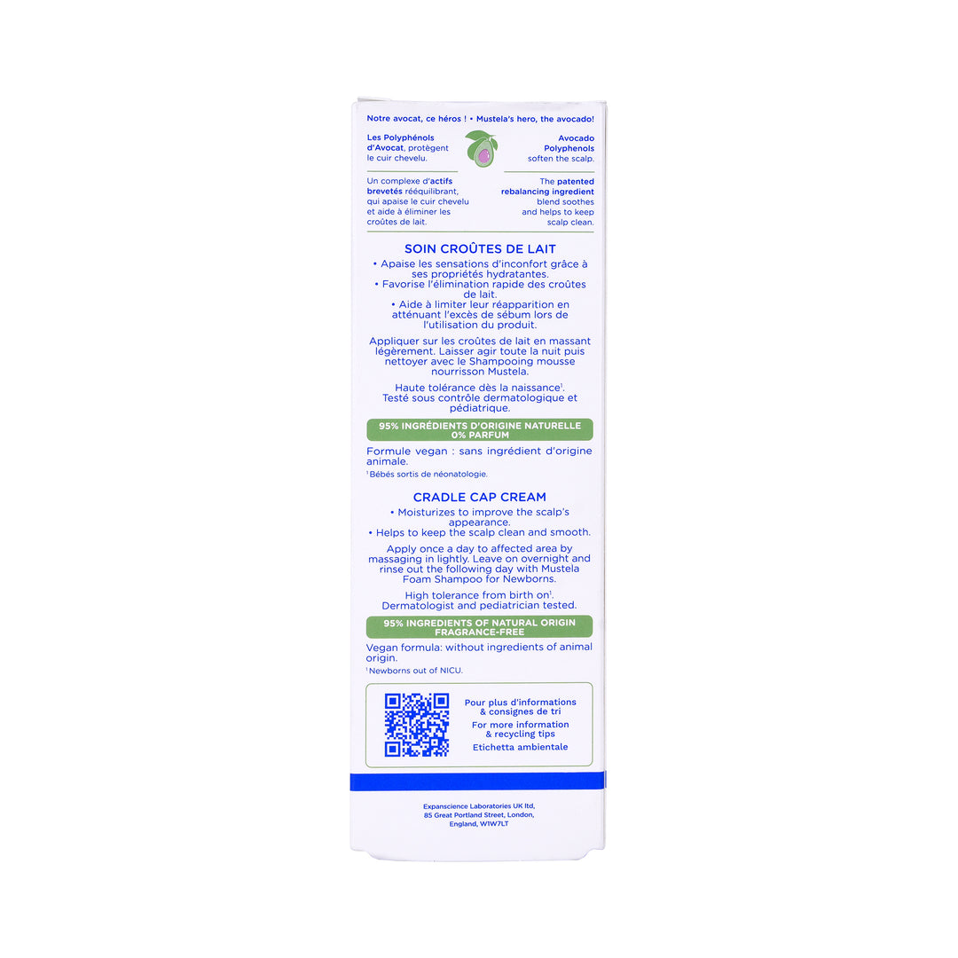 40008-Mustela Bebe-Enfant Cradle Cap Cream 40ml +3