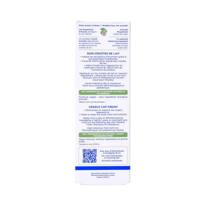 40008-Mustela Bebe-Enfant Cradle Cap Cream 40ml +3