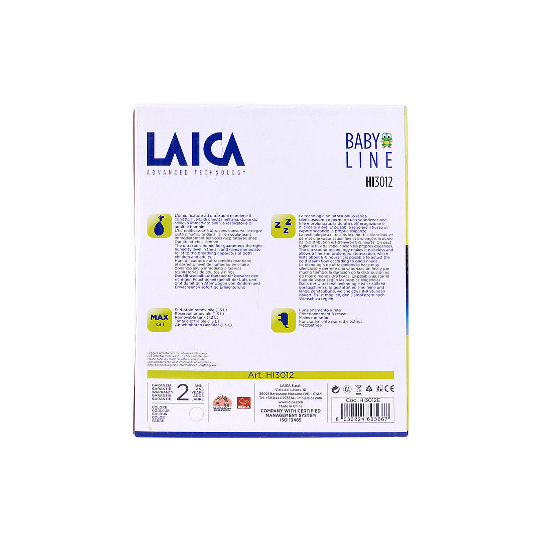 Laica Baby Ultrasonic Humidifier 1.3L-HI3012