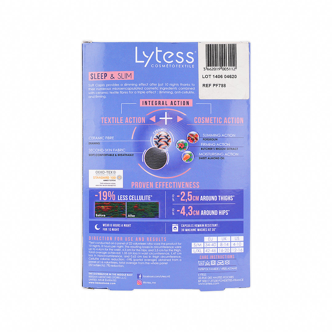 LYTESS CAPRIS SOFT SLEEP & SLIM BLACK-L/XL