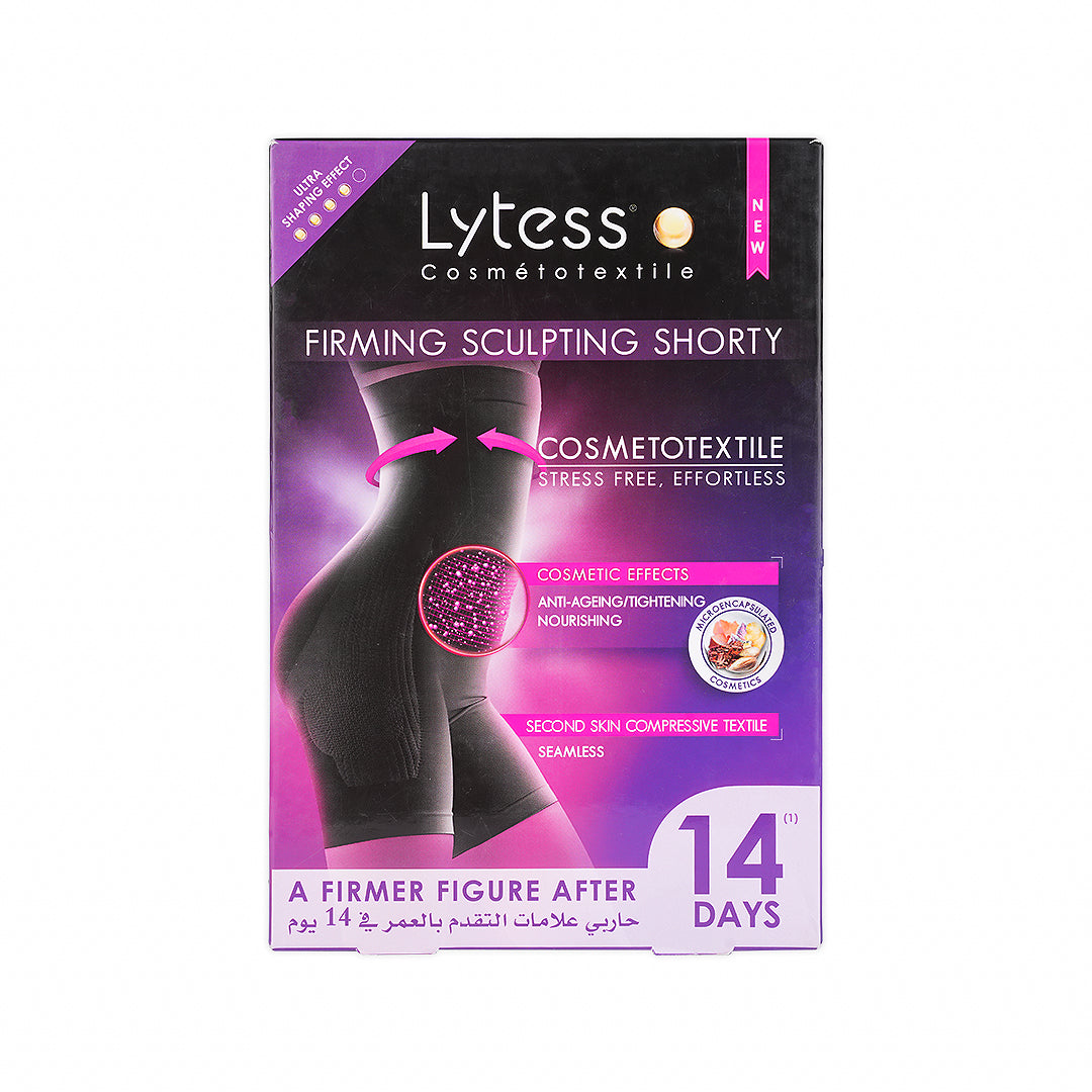 LYTESS CORRECTIVE SHORTY ANTI-AGEING BLACK - L/XL
