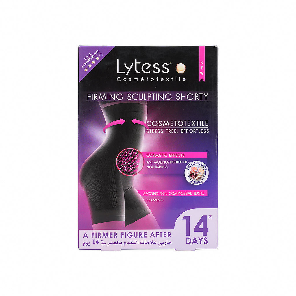 LYTESS CORRECTIVE SHORTY ANTI-AGEING BLACK -XXL