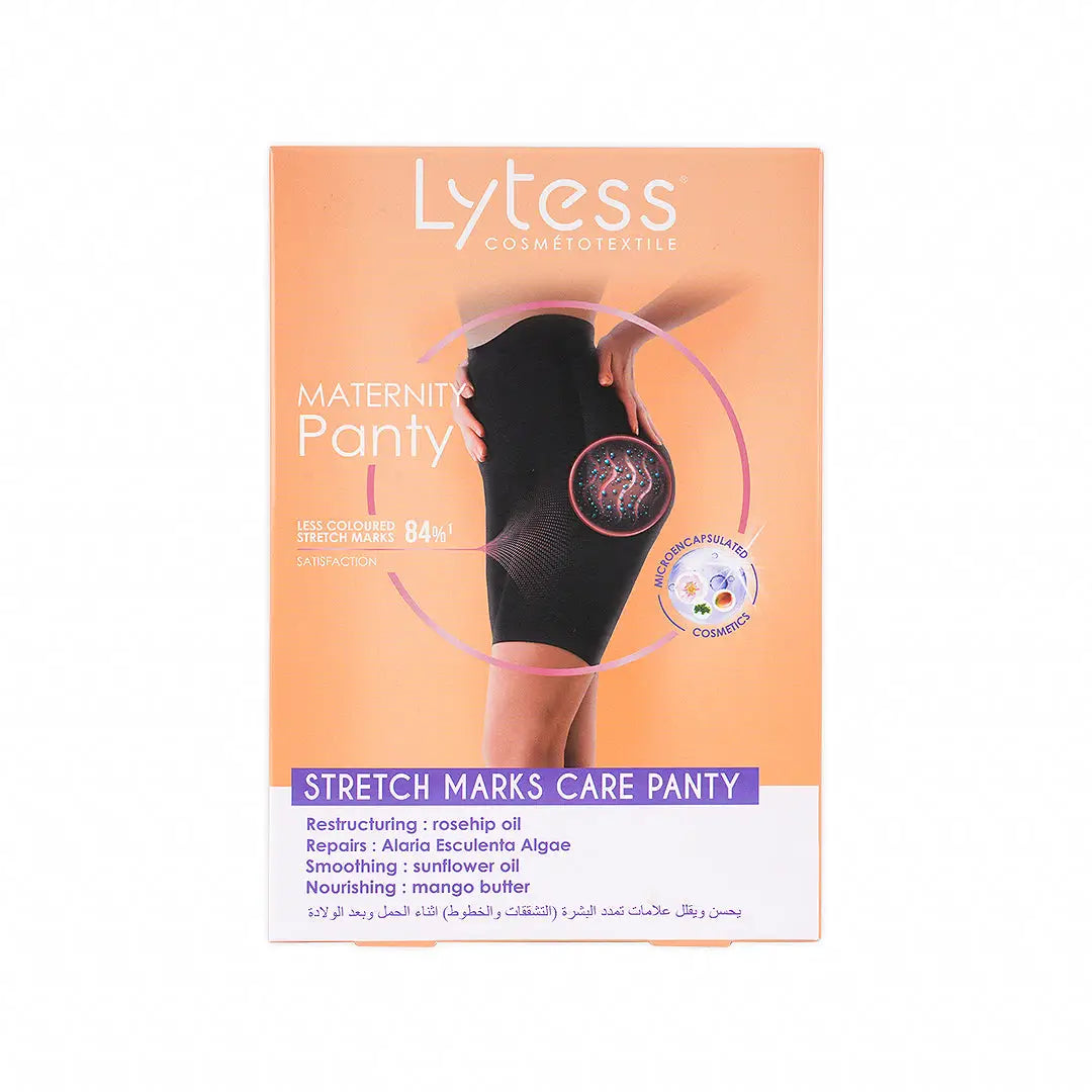 LYTESS STRETCH MARKS CARE PANTY BLACK - S/M