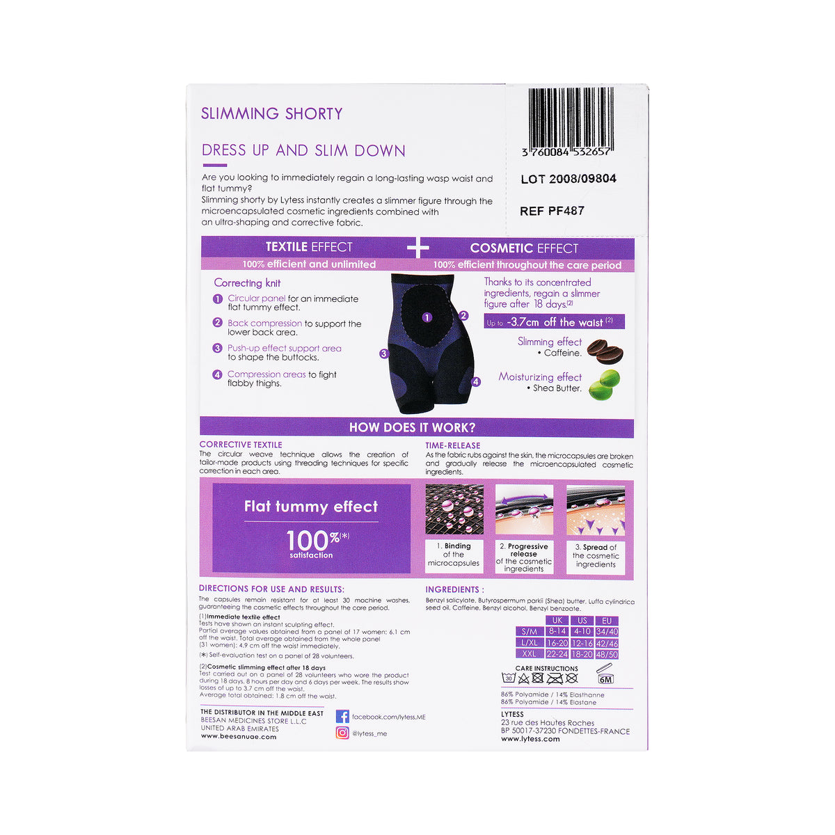 40085-Lytess Corrective Slimming Shorty Belt Black-L/XL +1