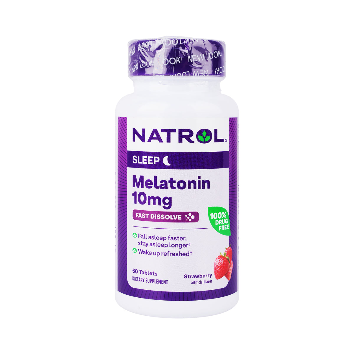 40086-Natrol Melatonin 10Mg 60 Tablets (Strawbery)