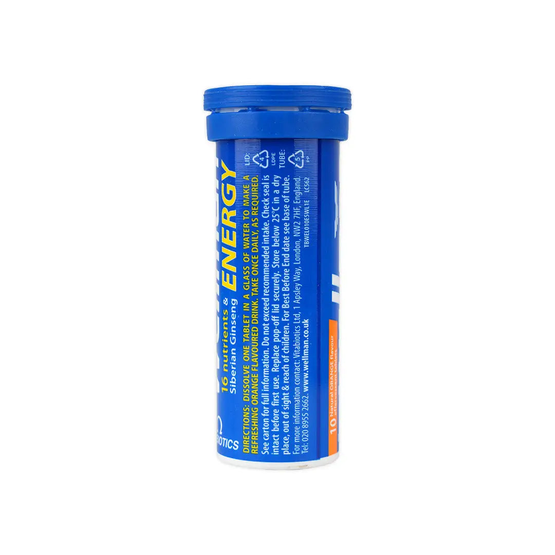 40133-Vitabiotics Wellman Energy Effervescent 10Tab +4