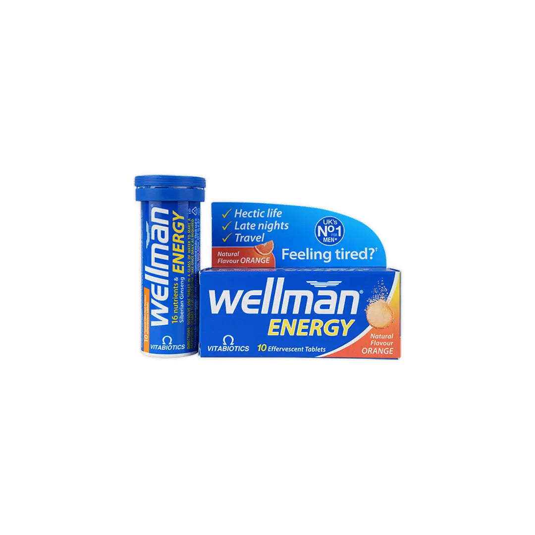 VITABIOTICS WELLMAN ENERGY EFFERVESCENT 10TAB