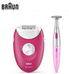 Braun Silk-Epil 3420 Epilator + Bikini Trimmer Raspberry Pink