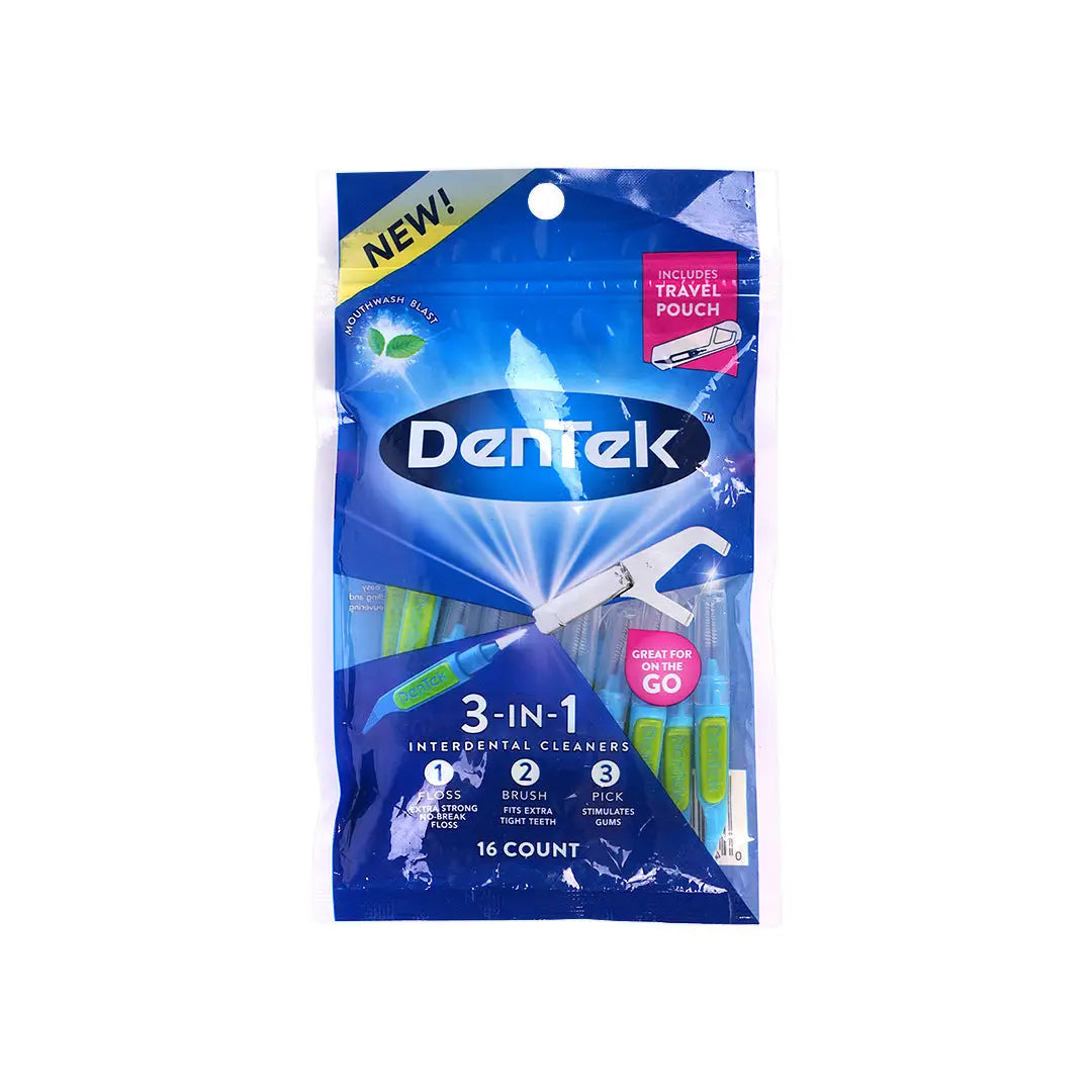 Dentek 3 In 1 Interdental Floss 16pcs