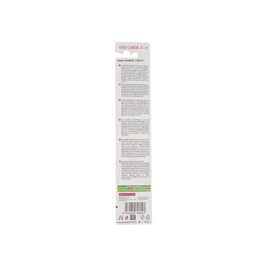 40288-President Junior 5-11 Years Soft Toothbrush +1