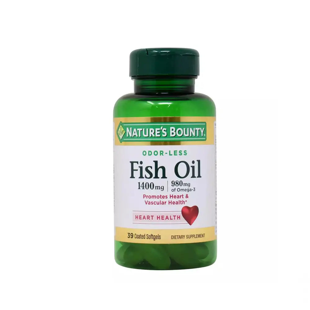 40334-NATURES BOUNTY FISH OIL 1400MG 39 SOFTGELS