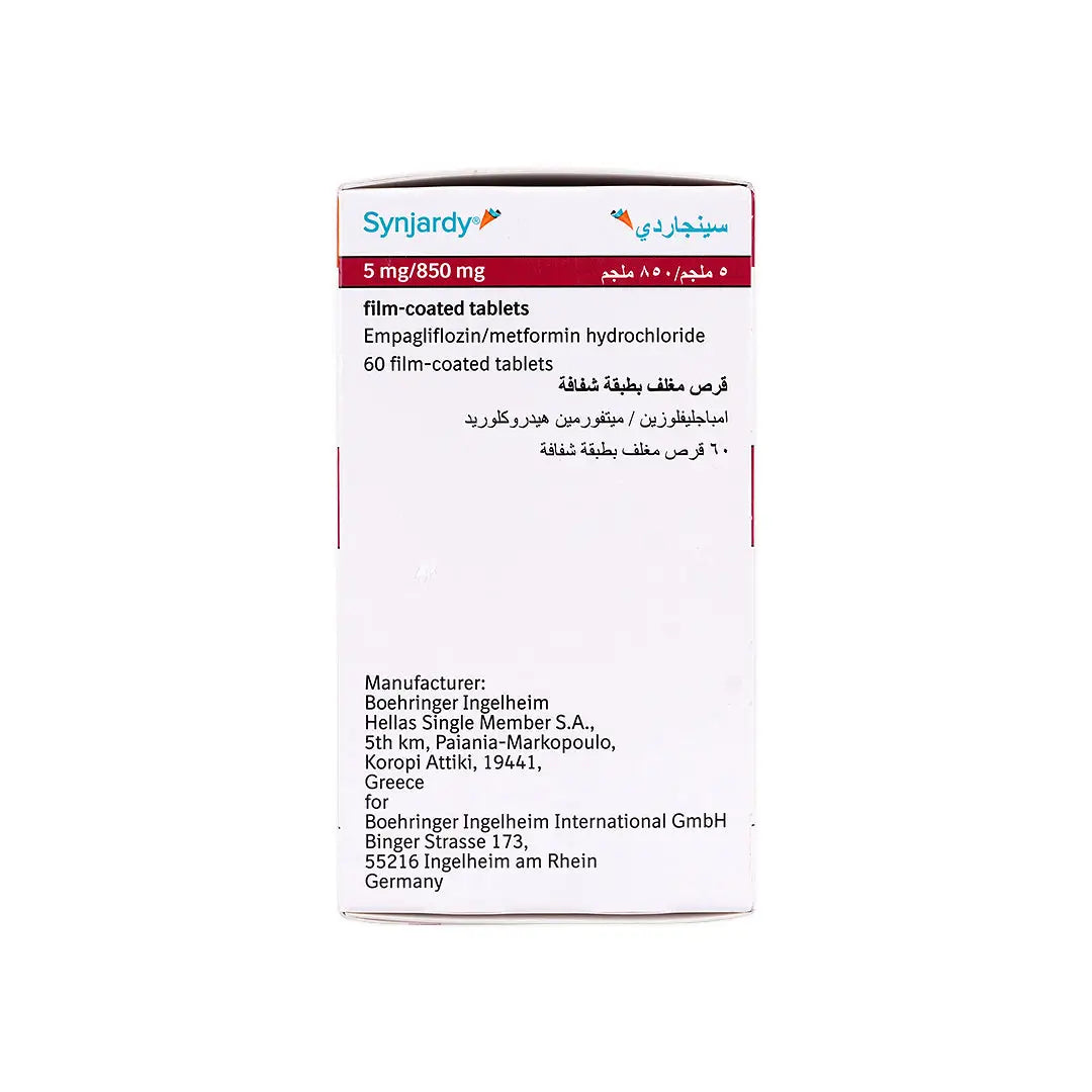 Synjardy 5Mg/850Mg 60 Tablets +1