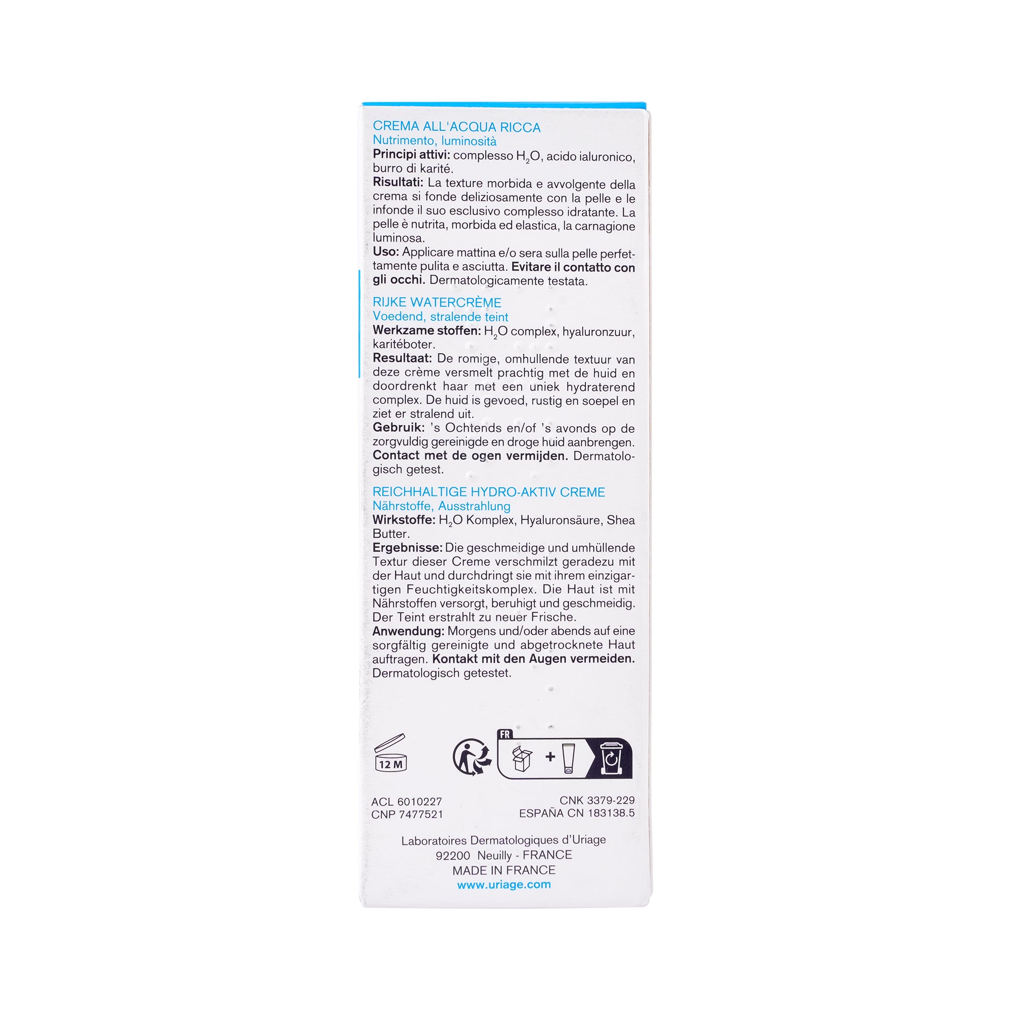 40344-Uriage Eau Thermale Rich Water Cream 40Ml +2