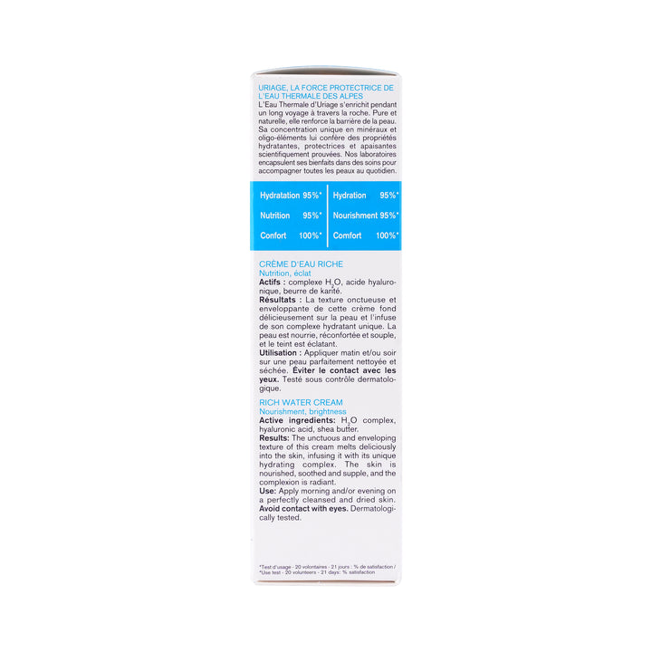 40344-Uriage Eau Thermale Rich Water Cream 40Ml +4