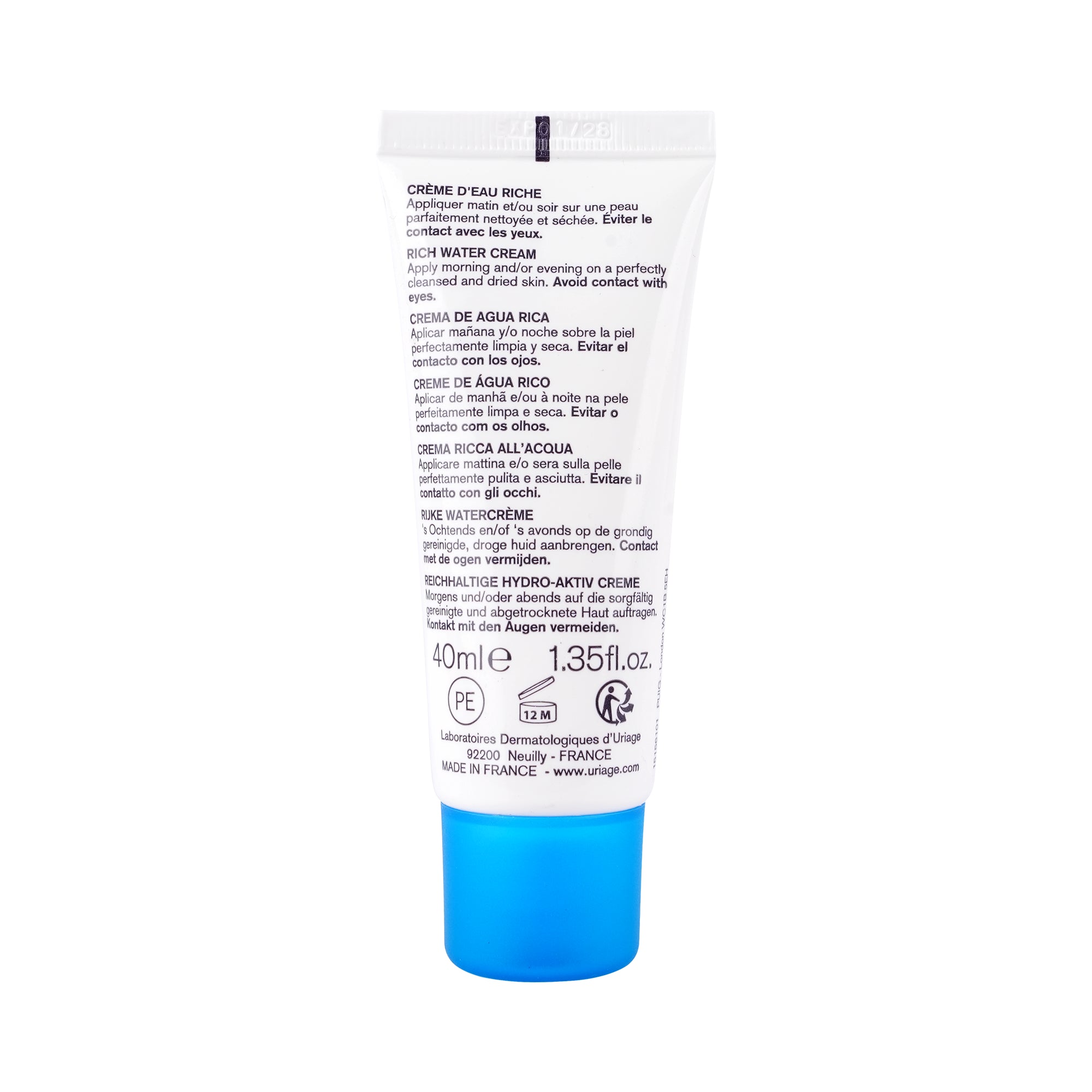 40344-Uriage Eau Thermale Rich Water Cream 40Ml +6