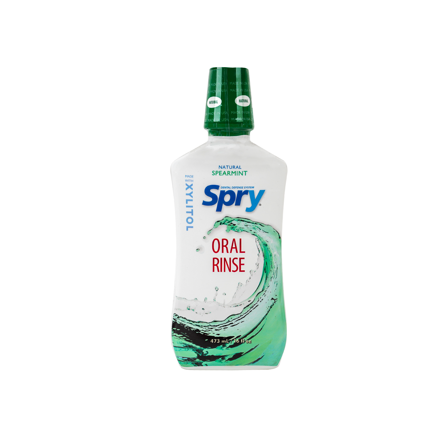 SPRY ORAL RINSE SPEARMINT 473ML