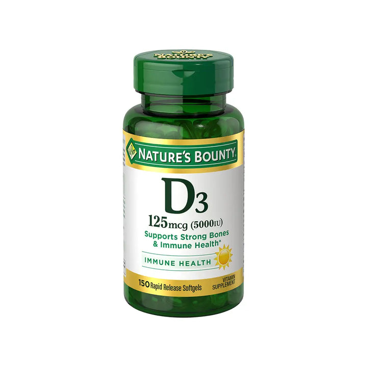 40361-NATURES BOUNTY D3 5000IU 150 SOFTGELS