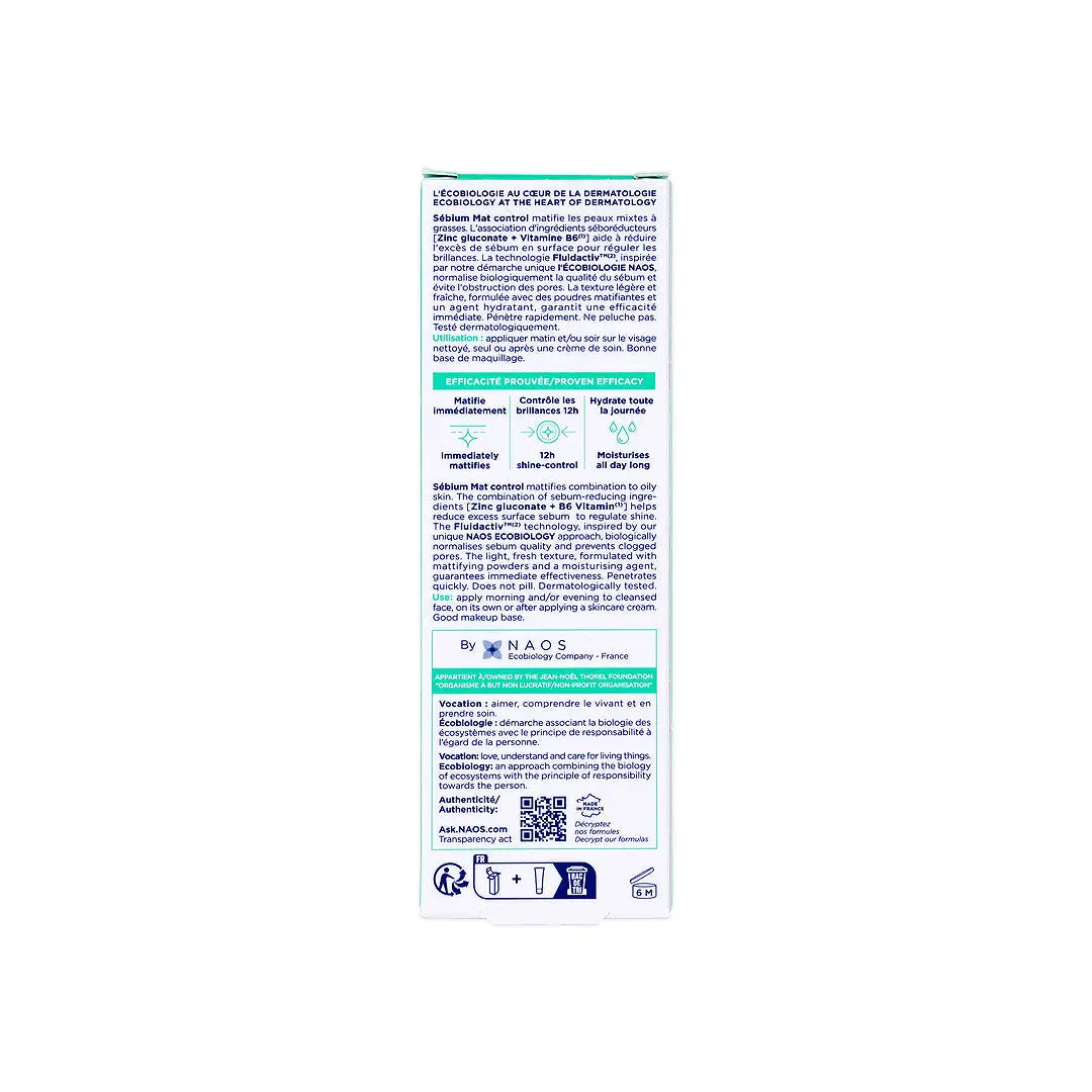 40439-Bioderma Sebium Mat Control Moisturiser 30ml +5