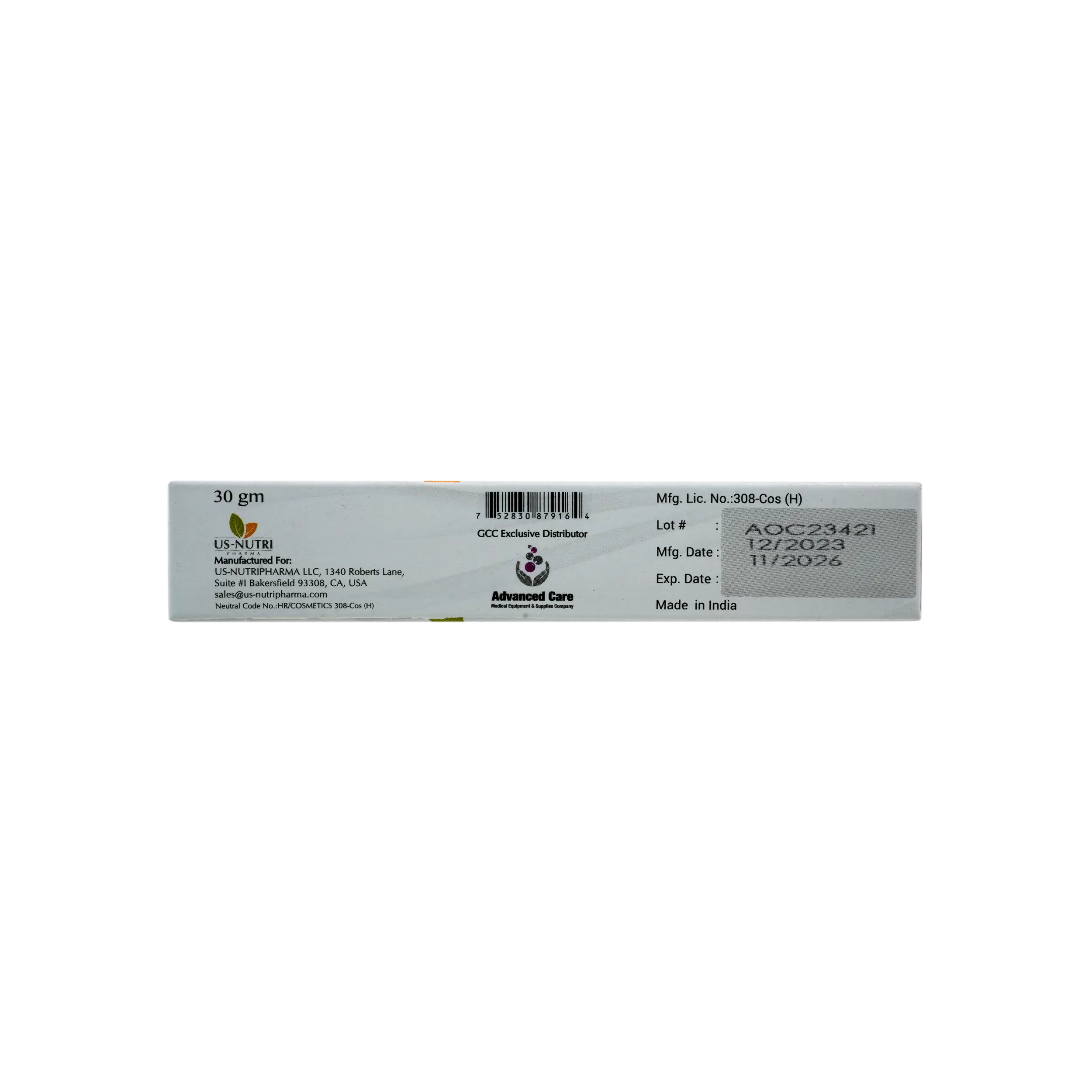 US NUTRI CURA CREAM 30GM