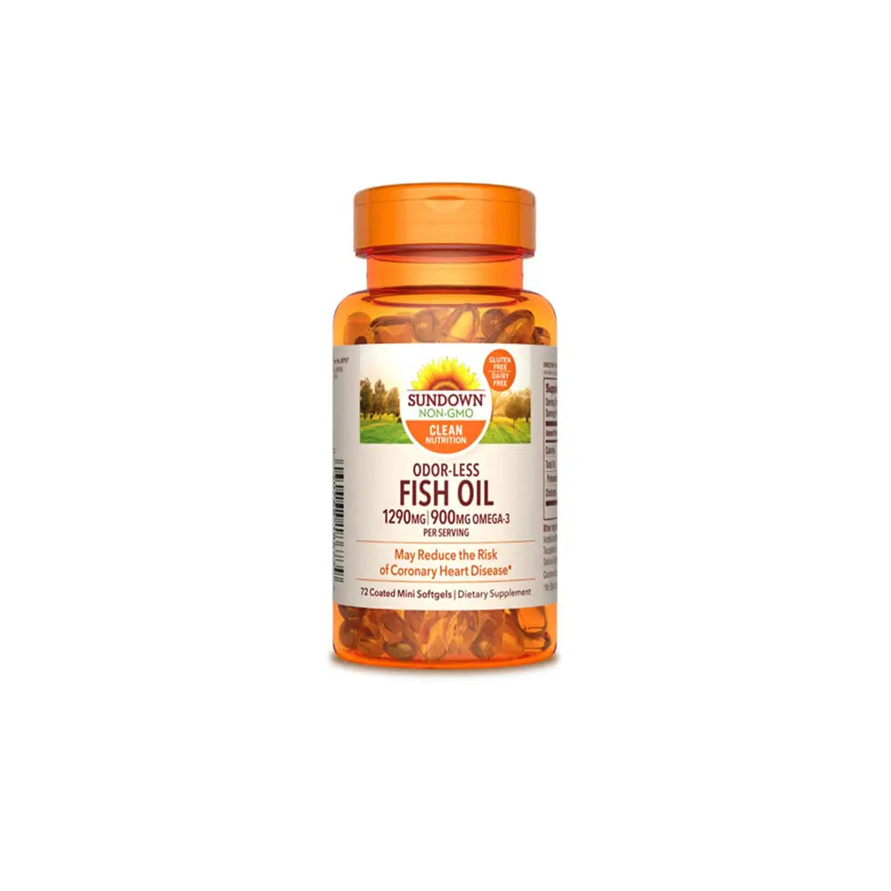 40574-Sundown Fish Oil 1290Mg-900Mg Omega 72Cap