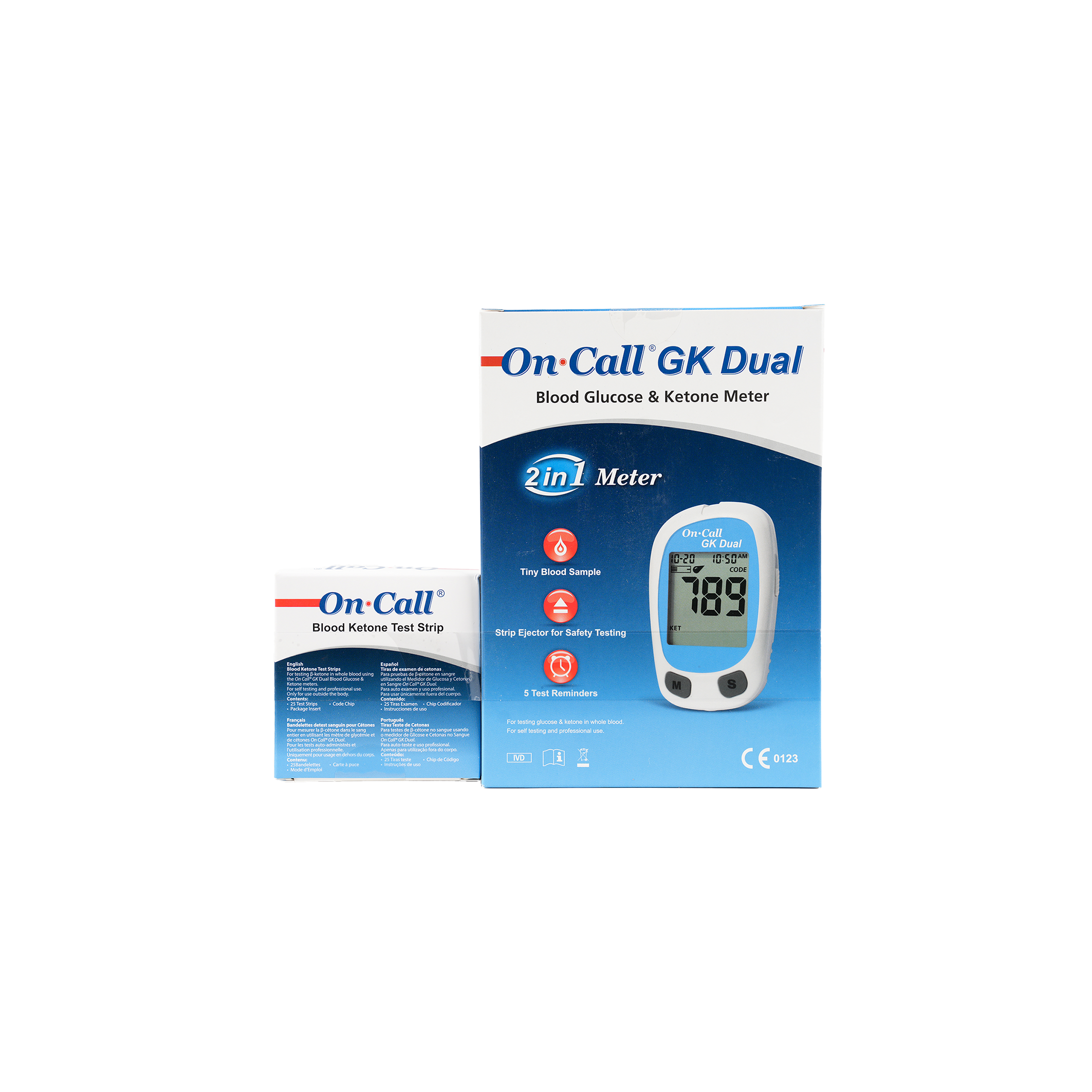 On Call GK Dual Ketone Meter+25 Strips(mmol/dL)