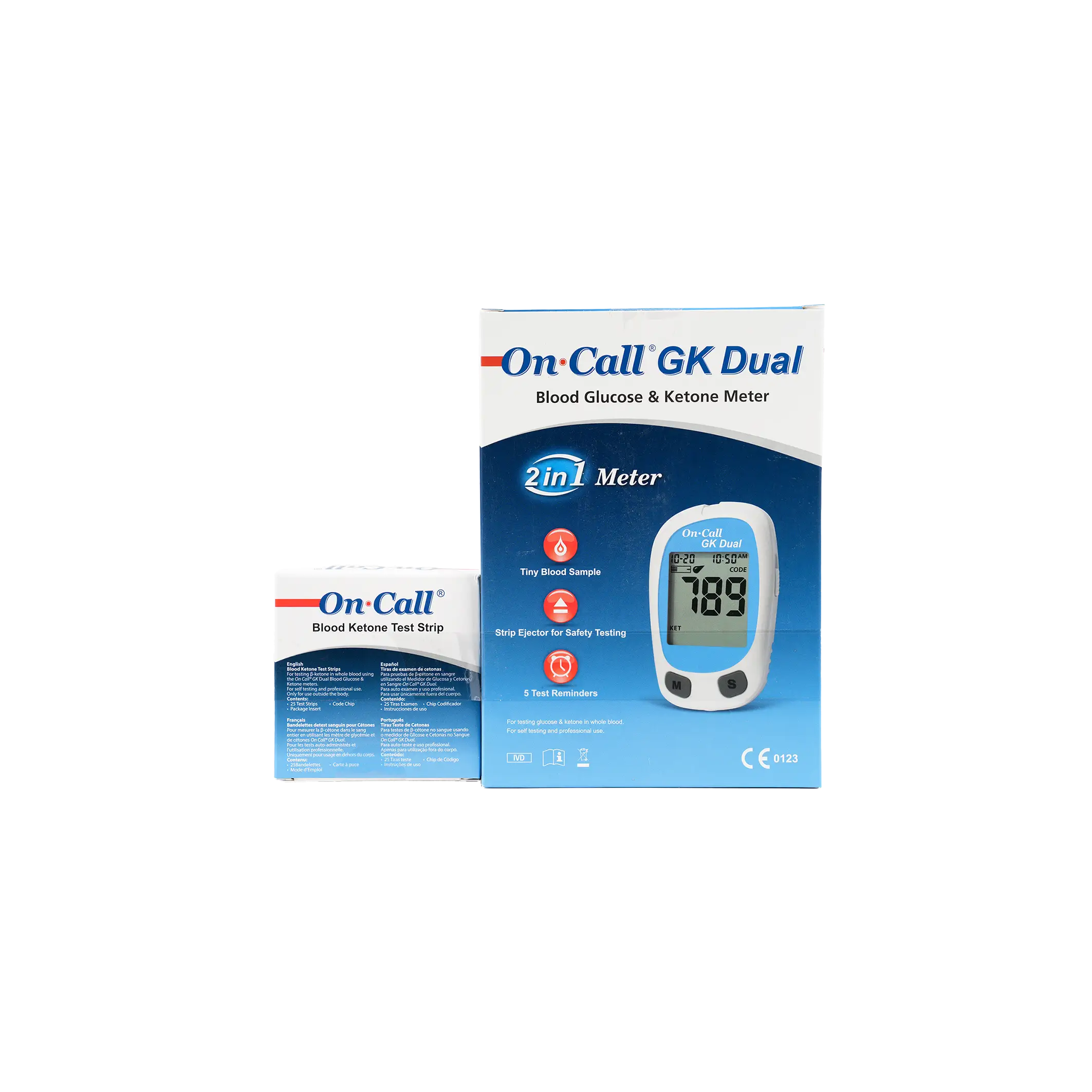 On Call GK Dual Ketone Meter + 25 Strips(mmol/dL)