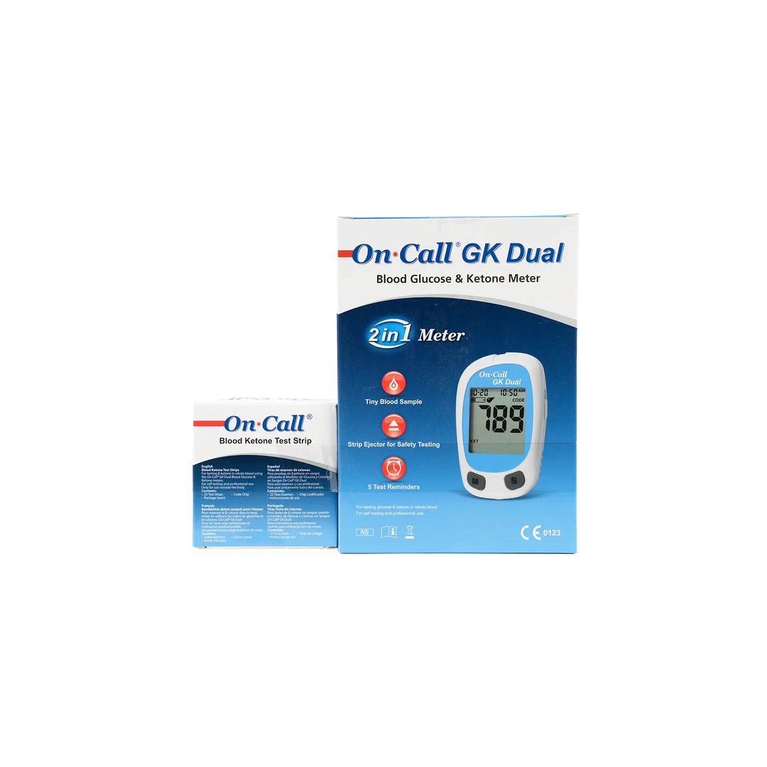 40605-On Call GK Dual Ketone Meter+25 Strips(mmol/dL) +5