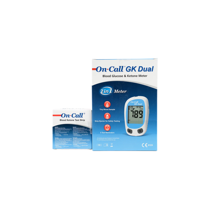 40605-On Call GK Dual Ketone Meter+25 Strips(mmol/dL) +5