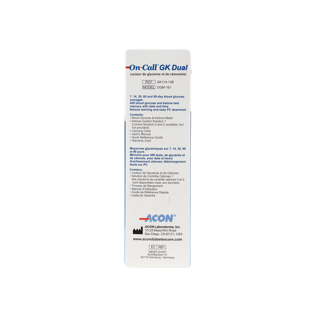 40605-On Call GK Dual Ketone Meter+25 Strips(mmol/dL) +4