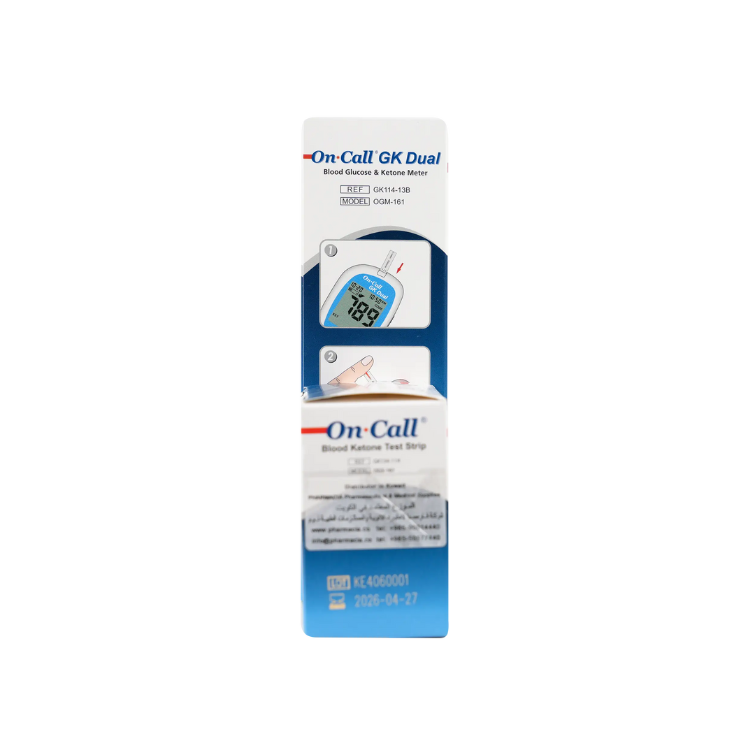 40605-On Call GK Dual Ketone Meter+25 Strips(mmol/dL) +3