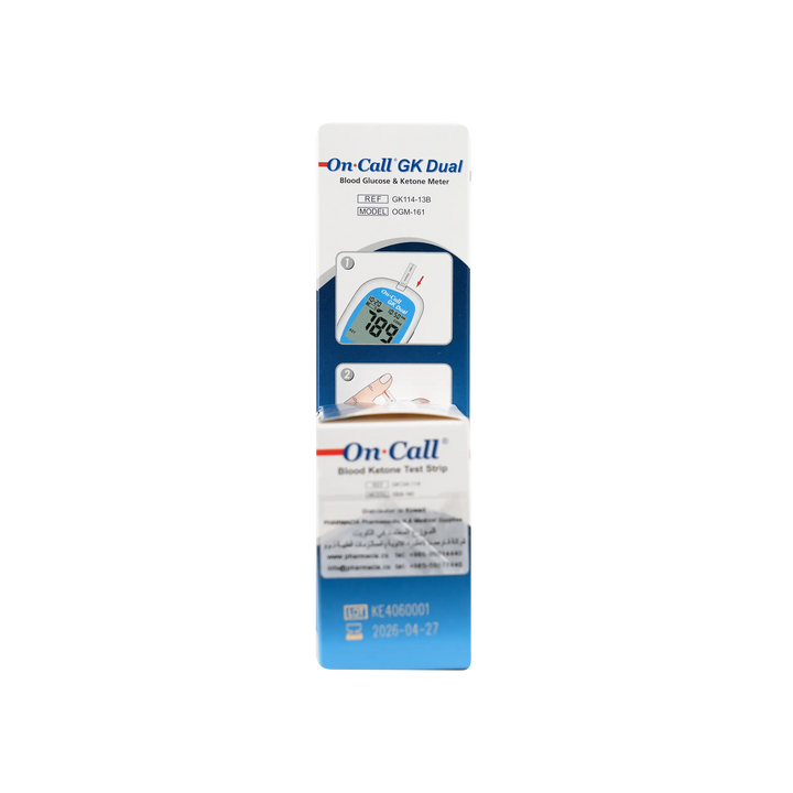 40605-On Call GK Dual Ketone Meter+25 Strips(mmol/dL) +3
