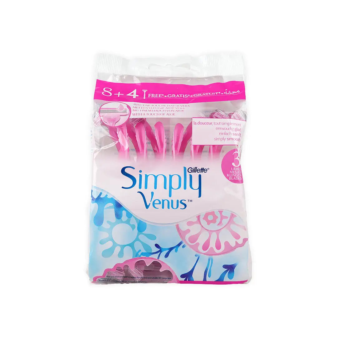 40664-Gillette Simply Venus 8+4Pcs-60681