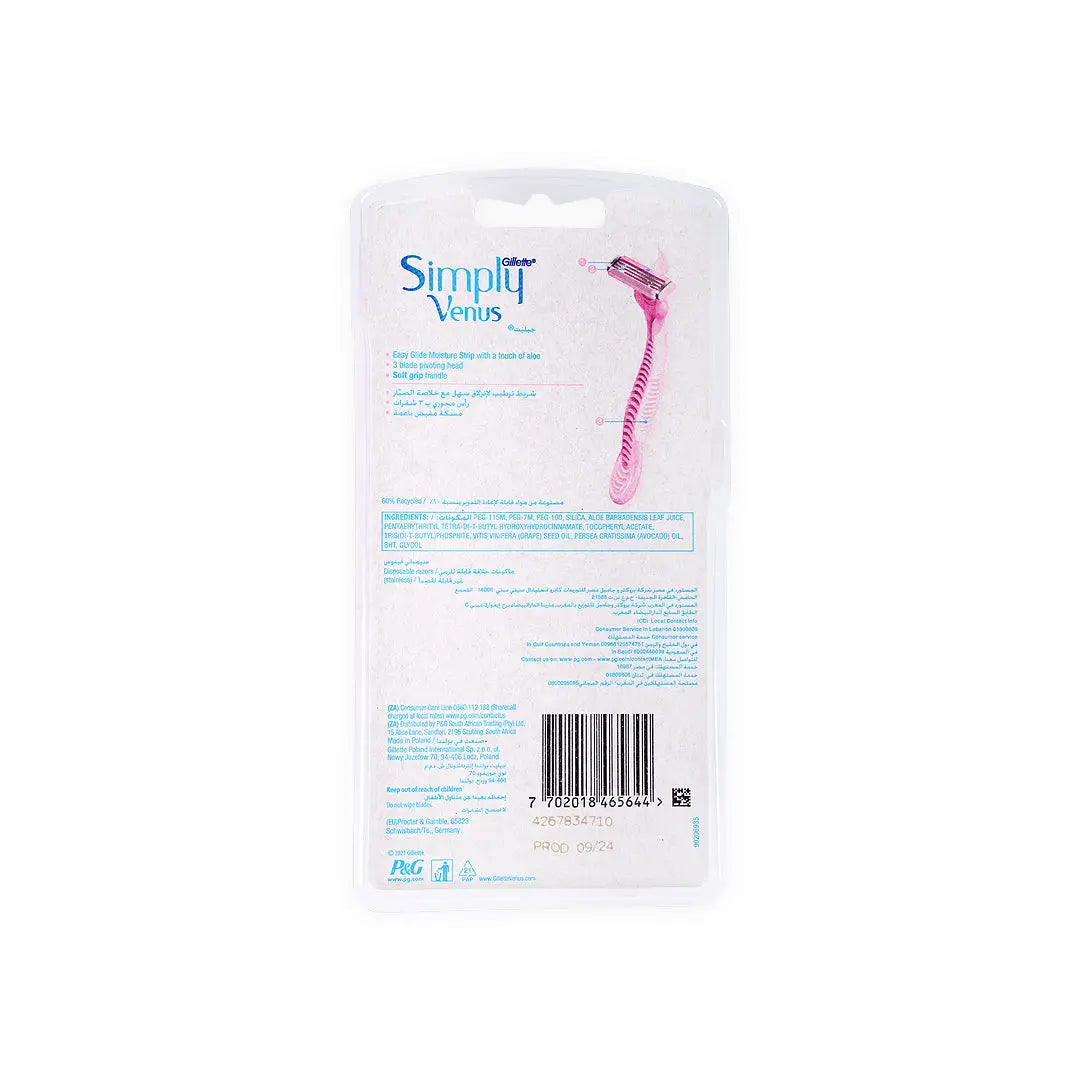 GILLETTE SIMPLY VENUS 8 RAZER 658076