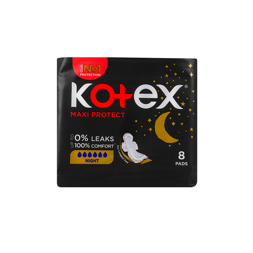 KOTEX MAXI NIGHT+WINGS 10X8PADS