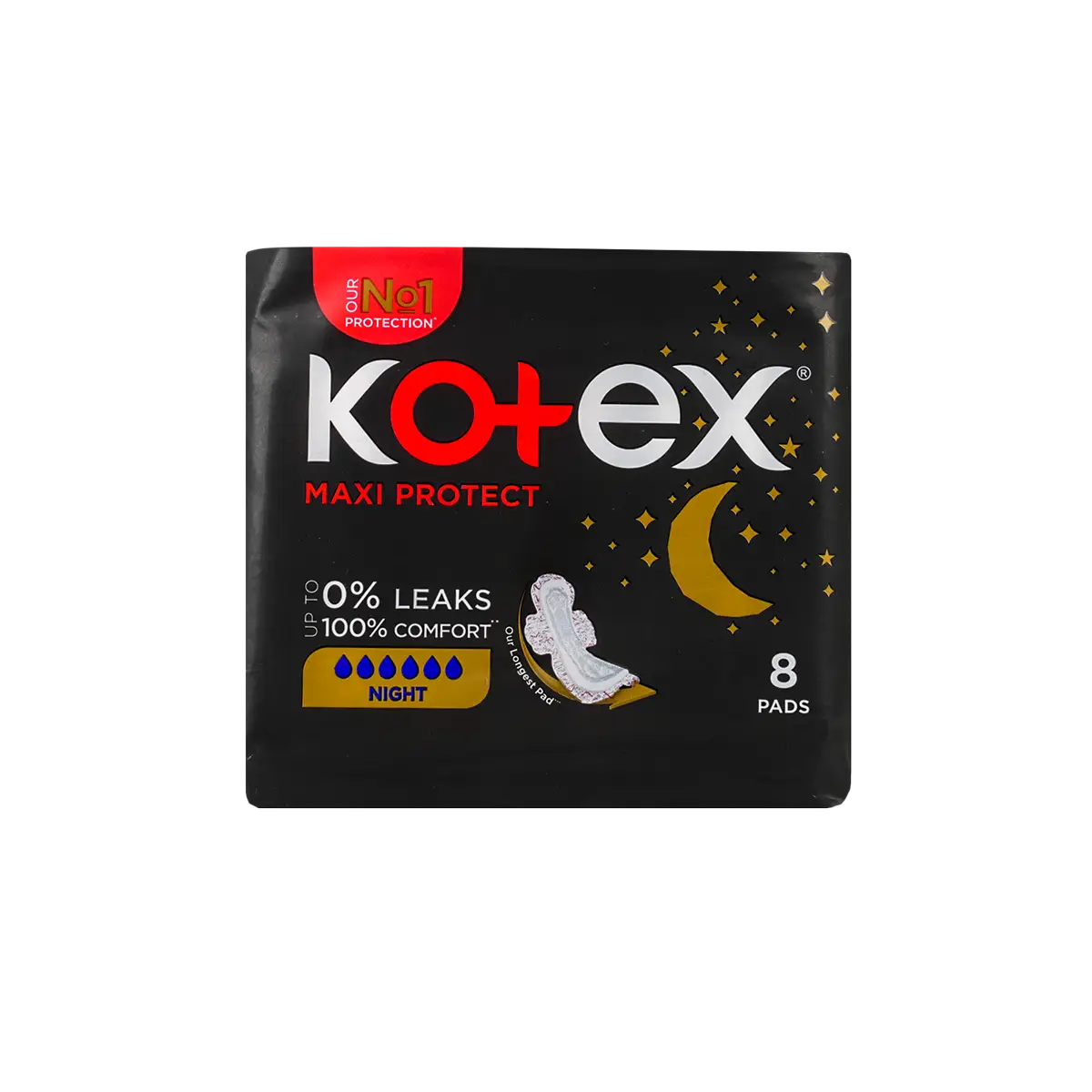 40778-Kotex Maxi Protect Night 8Pcs