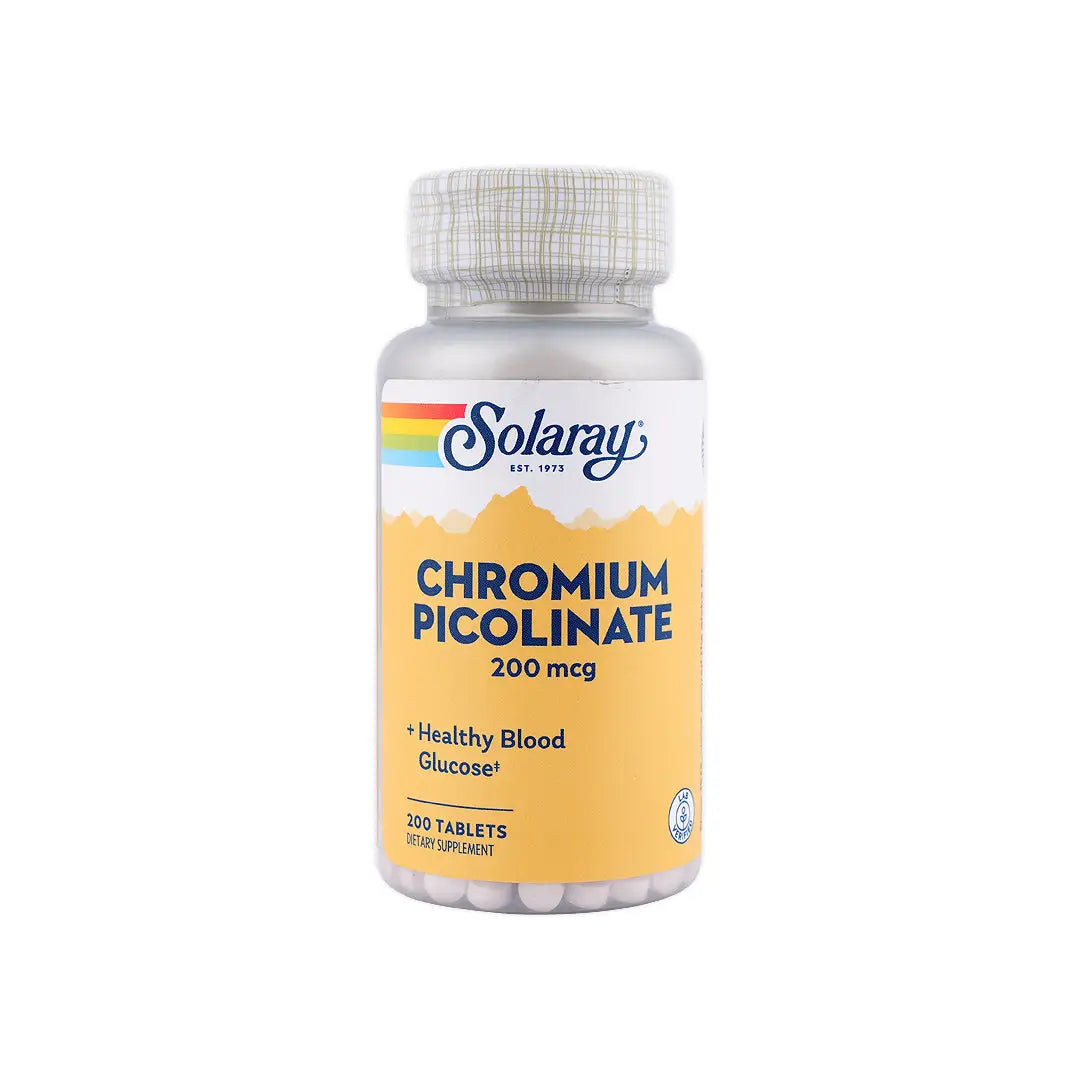 SOLARAY CHROMIUM PICOLINATE 200MCG 200TAB