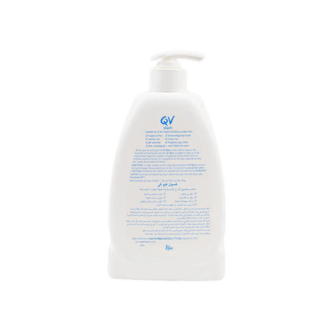 Qv Wash Refresh Skin Soap Free 500Ml