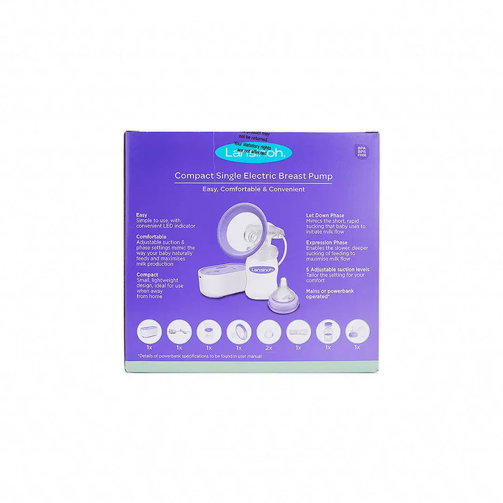 41158-Lansinoh Compact Single Electric Breast Pump +3